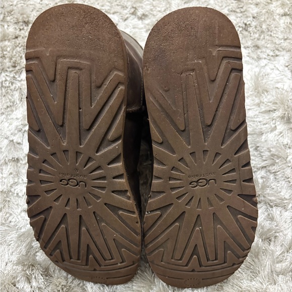 Leather UGG Brown Boots sz10 - Picture 4 of 15